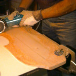 JP Guitars Shaping And Sanding A Hand Crafted Acoustic Bass jpguitars.com