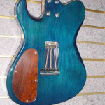 Custom Made Hand Crafted Electric Acoustic Guitar Blue Flame Maple Back JPGuitars.com