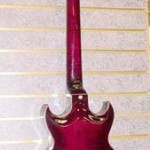Custom Made Hand Crafted Electric Guitar HML Howard Leese Modle With Cherry Stain Back 2 JPGuitars.com