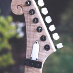 Custom Made Hand Crafted Hand Carved Electric Guitar With Scroll Work Headstock JPGuitars.com