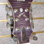 JP Guitars Custom Guitar Pearl Inlays Abalone Inlays Wood Inlays HML Howard Leese Model Purple Scull&Swords Pearl Inlay